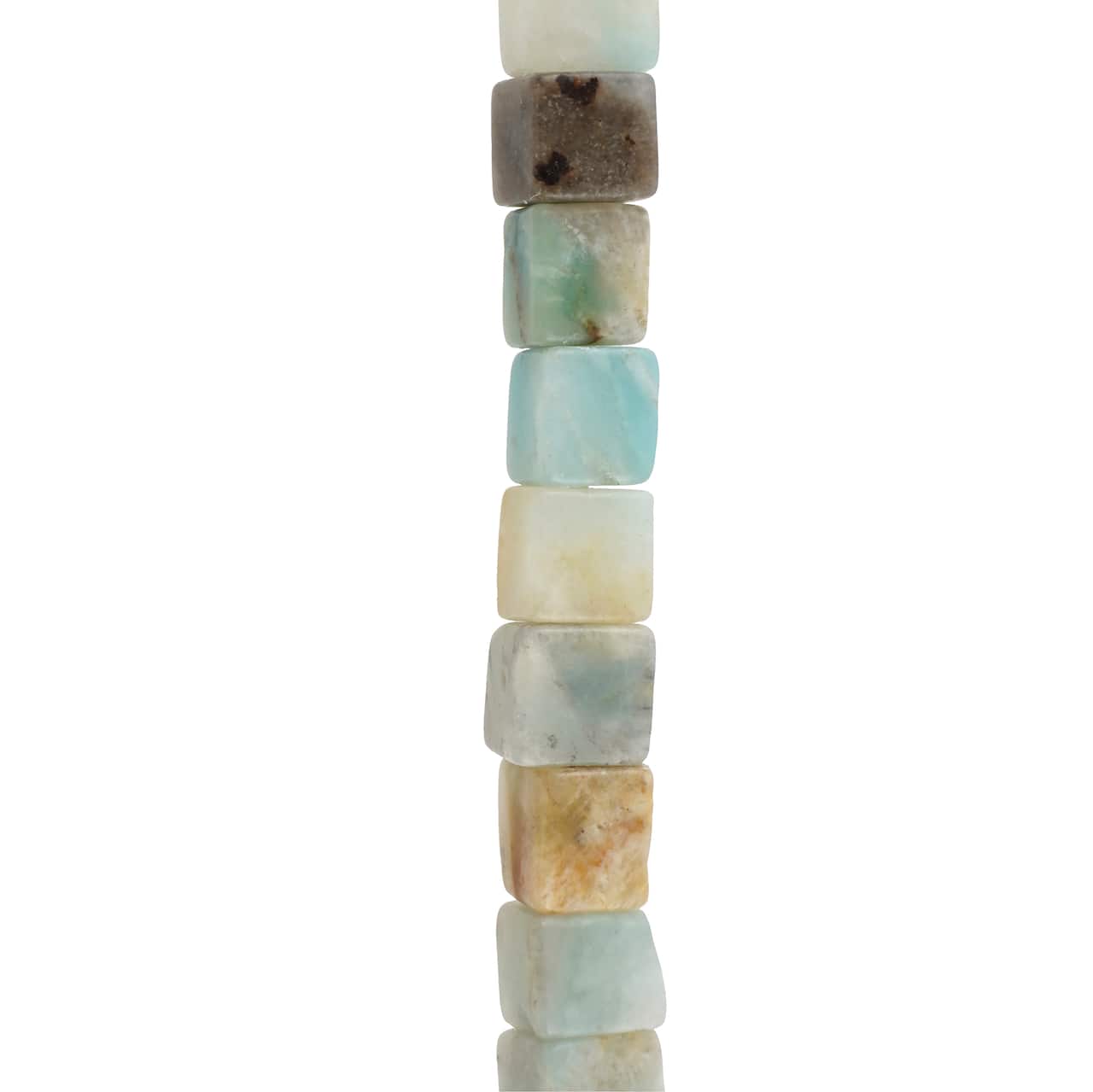 Multicolour Amazonite Cube Beads by Bead Landing™